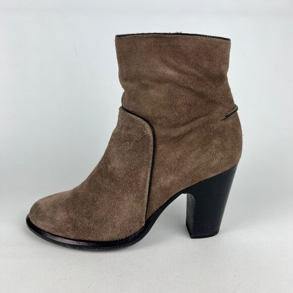 rag & bone Womens Grayson Brown Suede Ankle Boot Block Heel size 39.5 US 9.5 - Picture 7 of 16